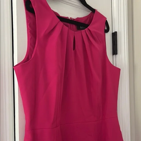 Kasper Vibrant Pink Sleeveless Mini Dress - Picture 2 of 4